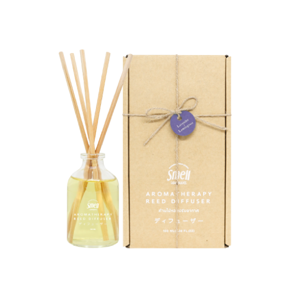 Aromatherapy Reed Diffuser Lemongrass And Lavender 50ml Smelllemongrass Smelllemongrass 8542
